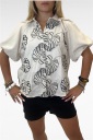 camicia con ricami sul davanti nova